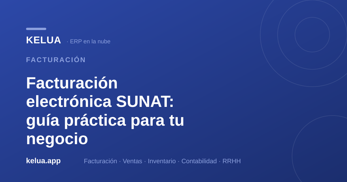 Facturación electrónica SUNAT: guía práctica para tu negocio